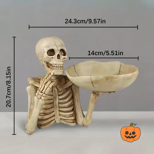 1 pcs Resin skull tray ornament with bowl 🇨🇳