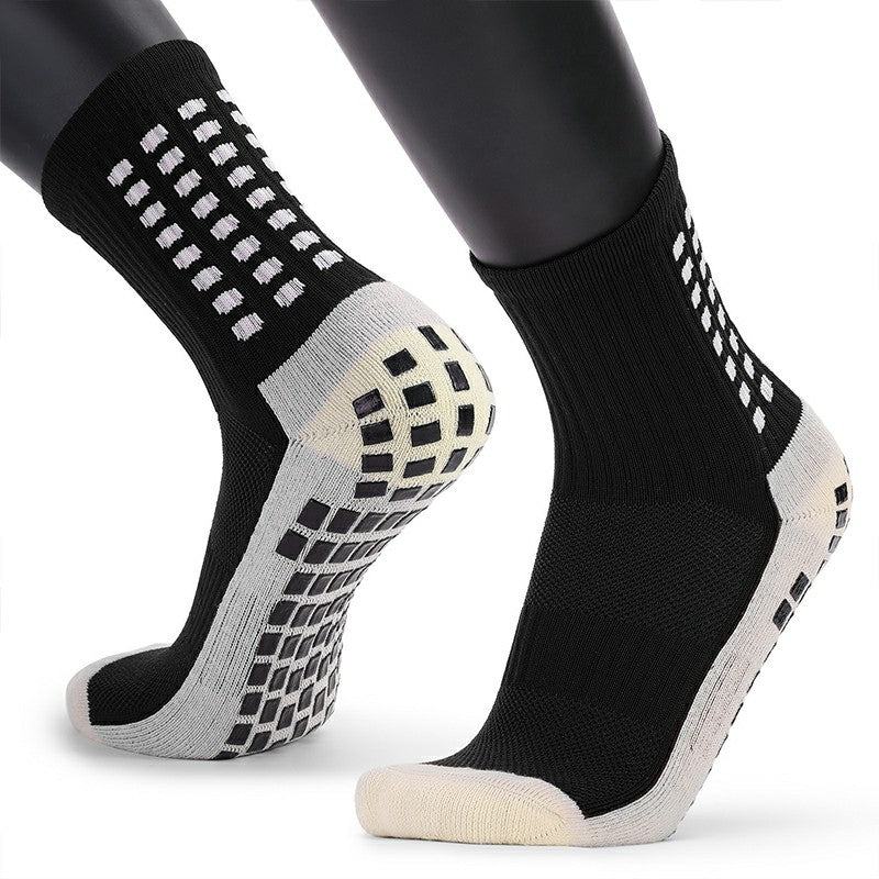 2 Pairs Men Anti Slip Football Socks Sport Socks Athletic Long Socks