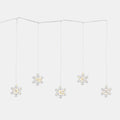 5 Pack Snowflake Curtain Lights - Warm White 🇬🇧