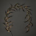 Light Up Branch Garland, Black - 1.8m 🇬🇧