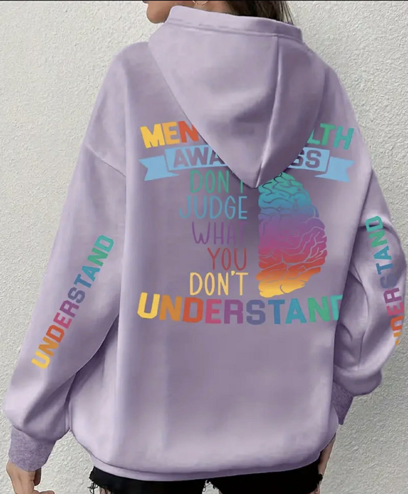 Plus Size "Understand"  hoodie 🇬🇧