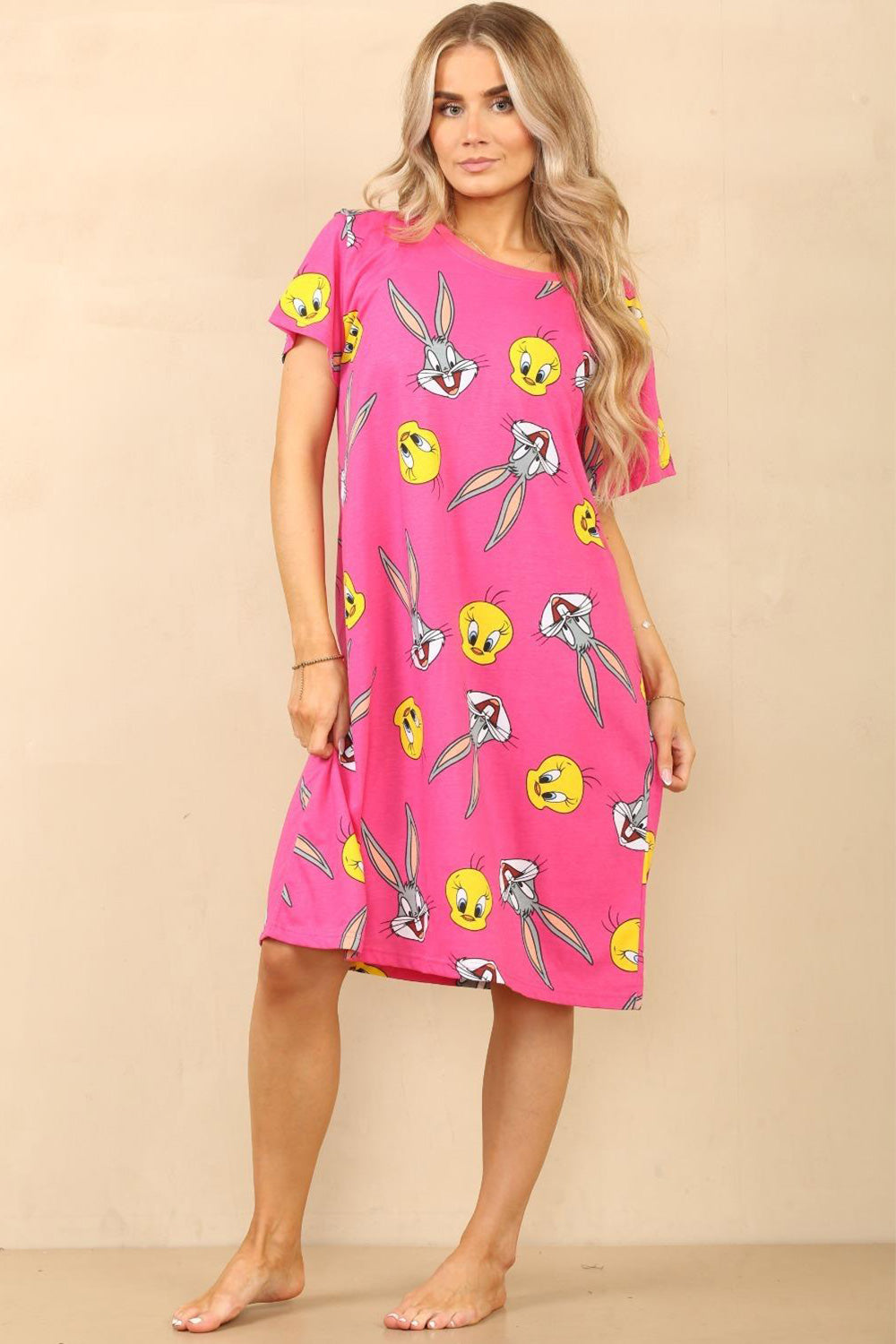 Women’s Cotton Cartoon Nightshirt 🇬🇧