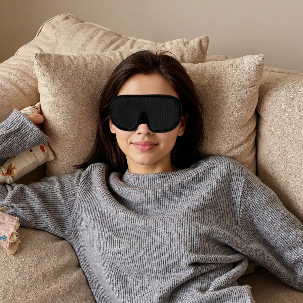 3D Sleeping Eye Mask Blocking Light Breathable Soft Padded Mask Cover Eyepatch 🇬🇧