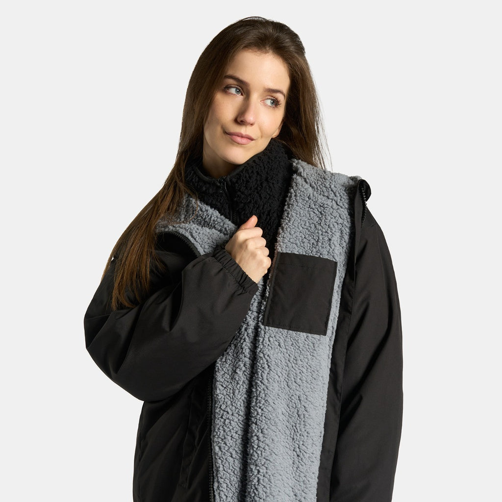 Adults Water Resistant Sherpa Drying Robe - Black
🇬🇧