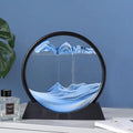 3D Dynamic Moving Sand Painting round glass stand 🇨🇳