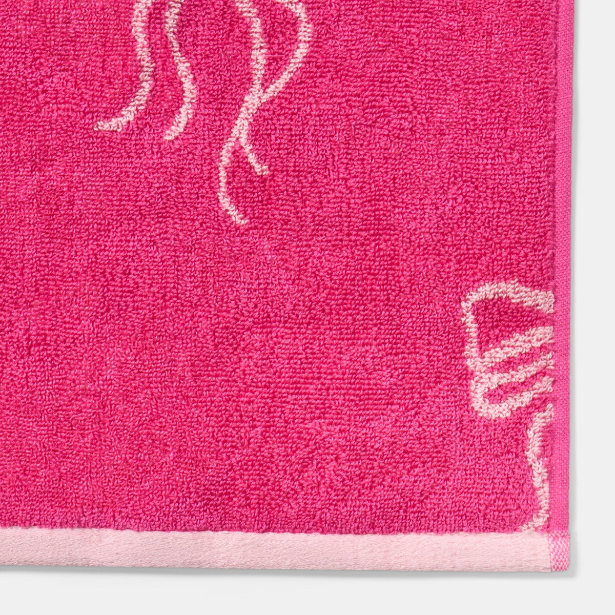 100% Cotton Bows Towel - Hot Pink 🇬🇧