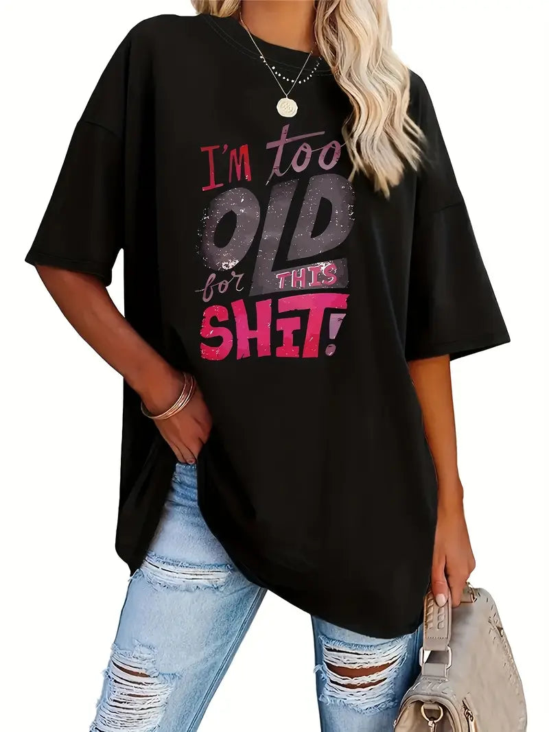 Women's Plus Size Casual Crew Neck T Shirt 🇨🇳