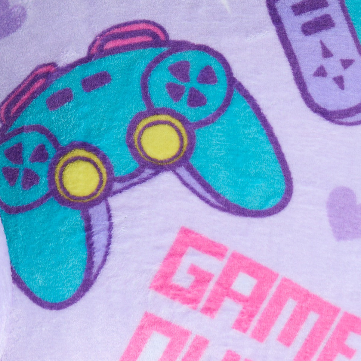Kids Gaming Fleece Cuddle Cushion - Lilac 🇬🇧