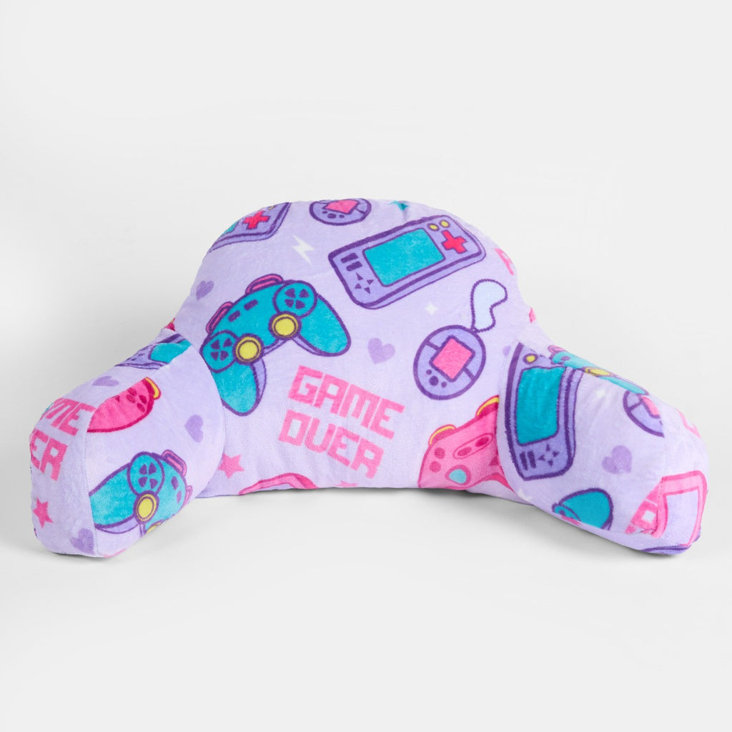 Kids Gaming Fleece Cuddle Cushion - Lilac 🇬🇧