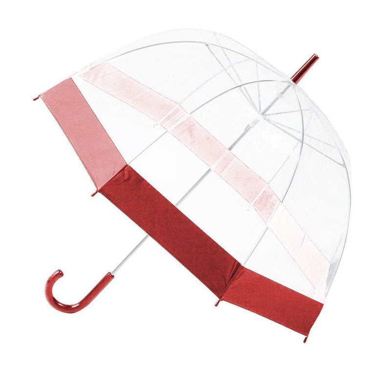 84cm Clear Transparent Umbrella with Coloured Border - Random Colour 🇬🇧