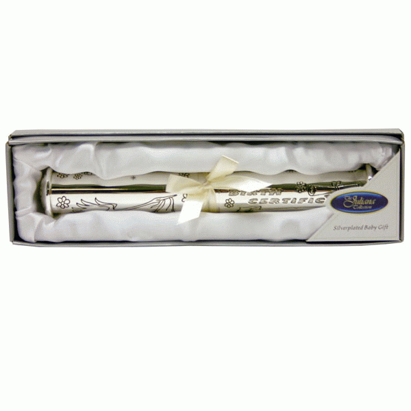 Silverplated Birth certificate holder 🇬🇧