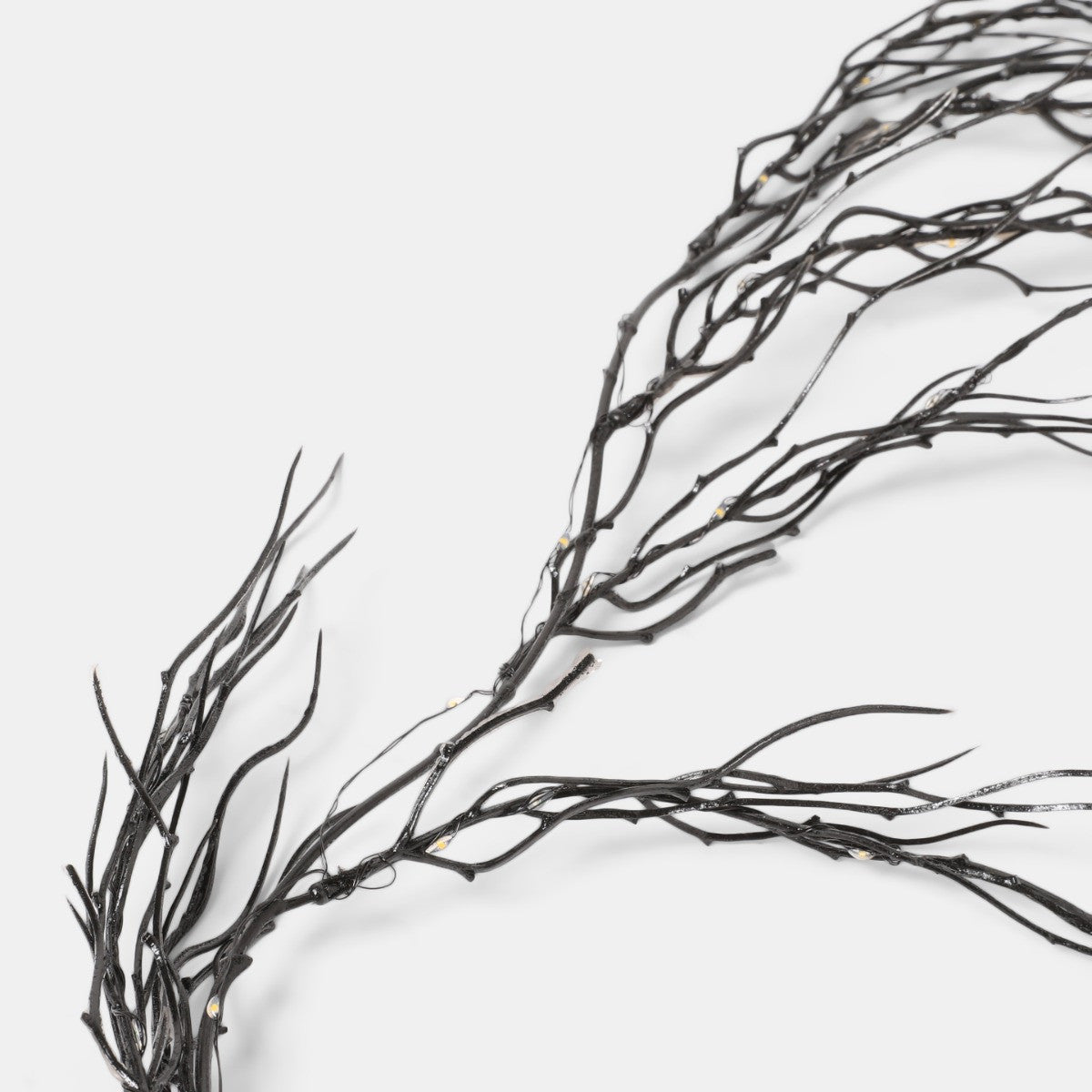 Light Up Branch Garland, Black - 1.8m 🇬🇧
