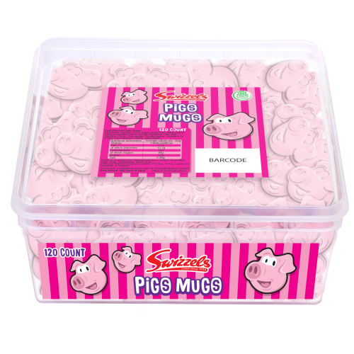 Swizzels Pigs Mugs Tub 120 Count 🇬🇧
