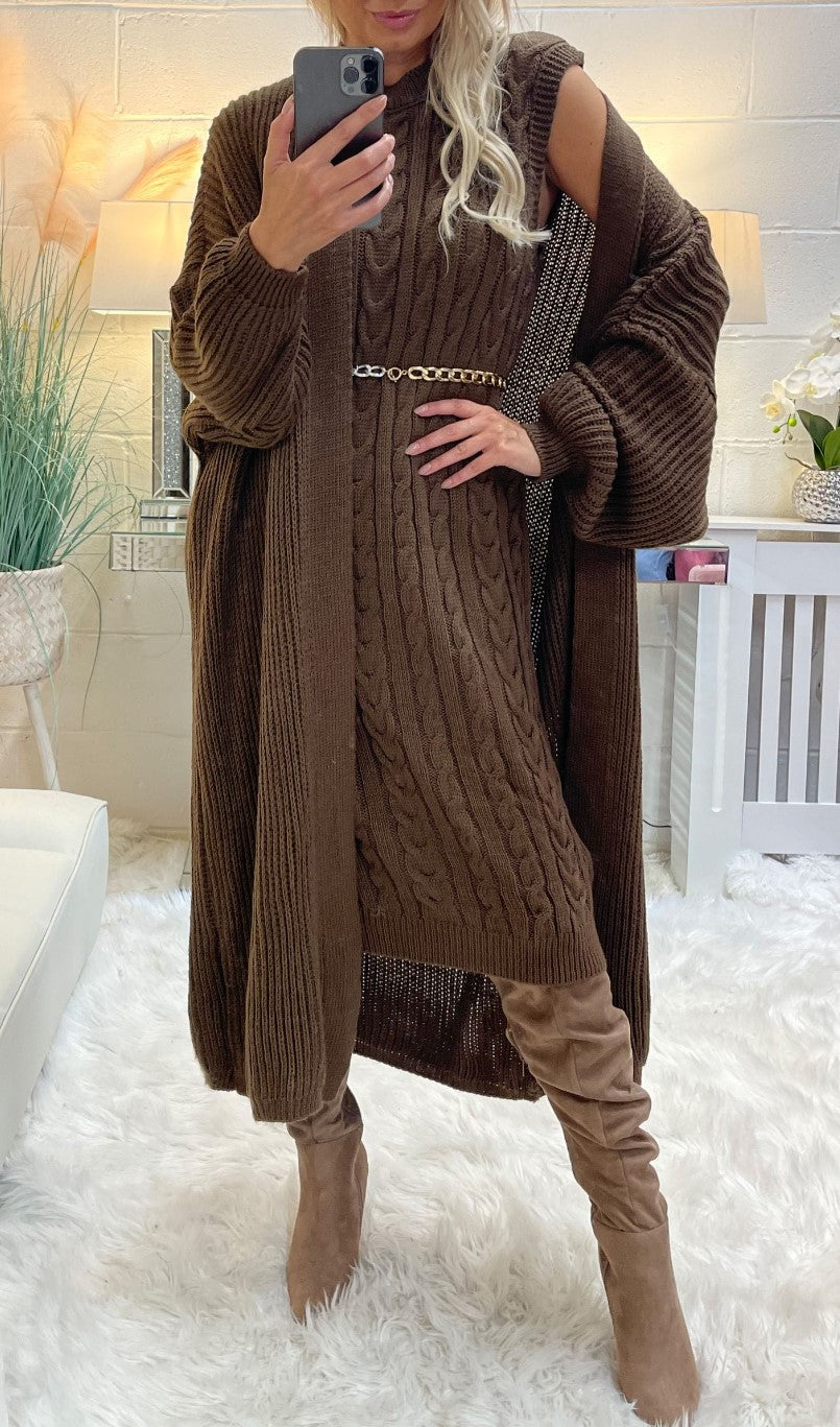 Balloon Sleeve Pockets Cardigan 🇬🇧