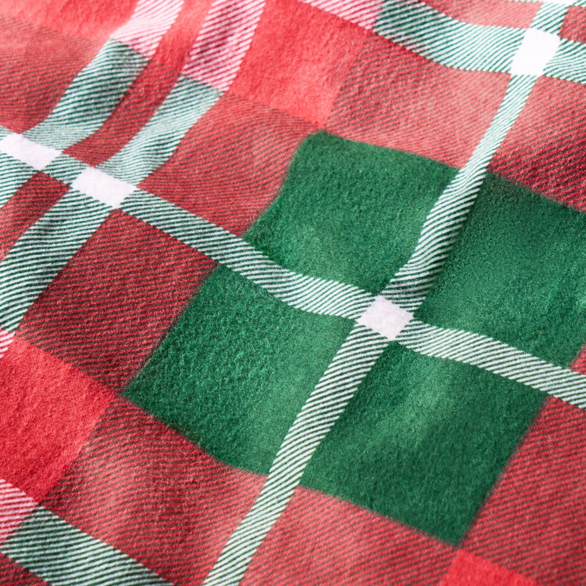 Traditional Christmas Check Brushed Cotton Duvet Cover Set - Red 🇬🇧