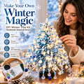 DIY Beaded Winter Magic Set Craft Kit with LED Lights, Handmade Holiday Tabletop Decor 🇬🇧