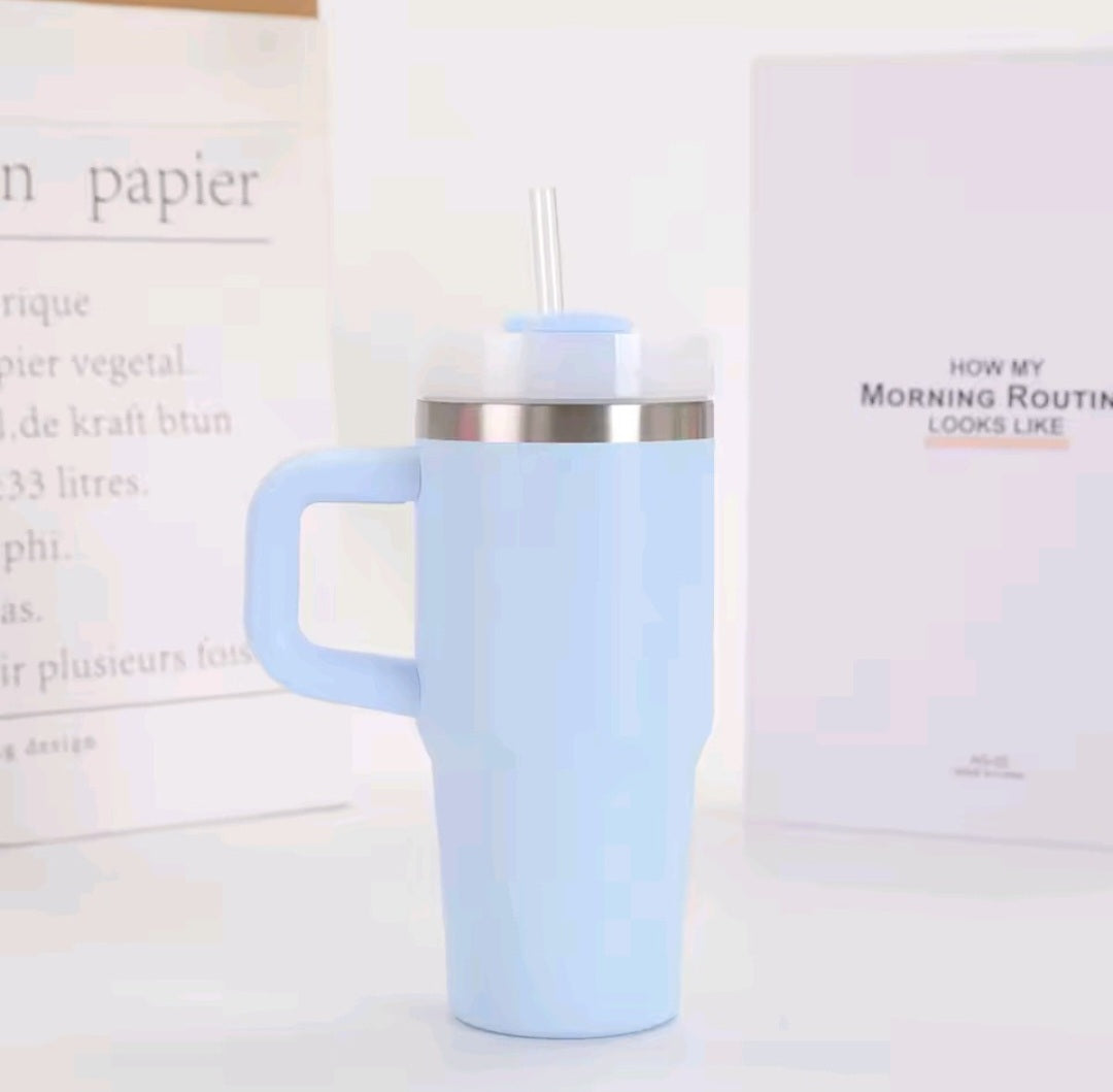 14oz Mug with handle stainless steel travel cup 🇨🇳