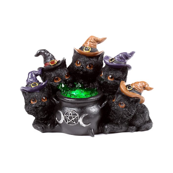 Witches LED Cat - Bubbling Cauldron 🇬🇧