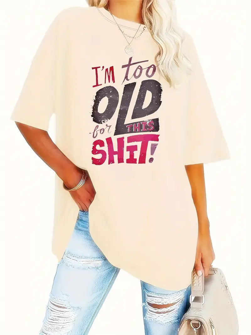 Women's Plus Size Casual Crew Neck T Shirt 🇨🇳