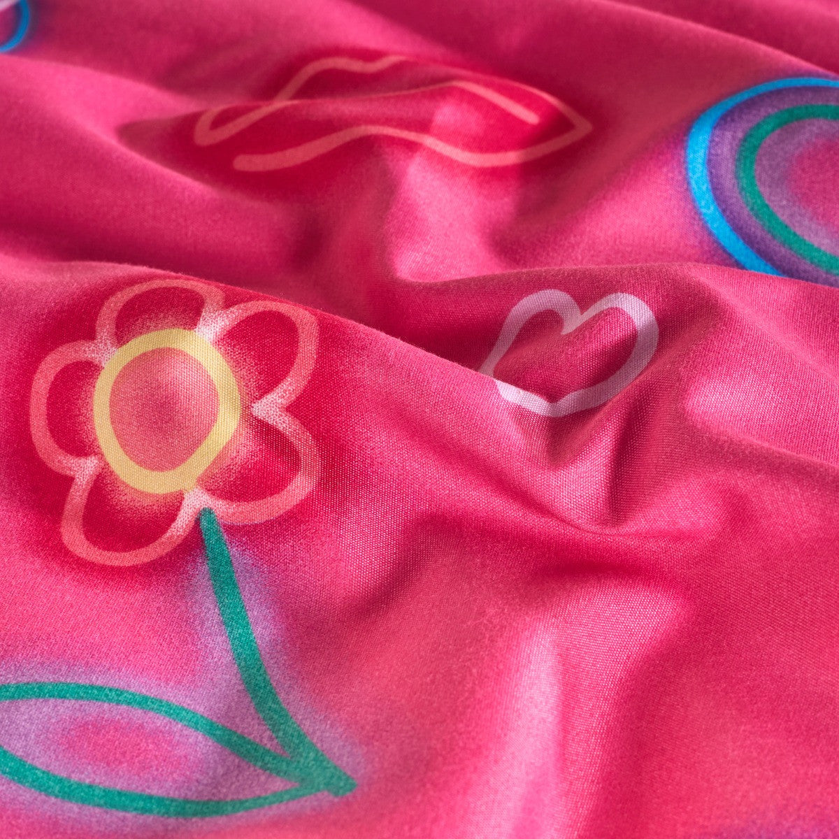 Neon Lights Duvet Cover Set - Magenta 🇬🇧