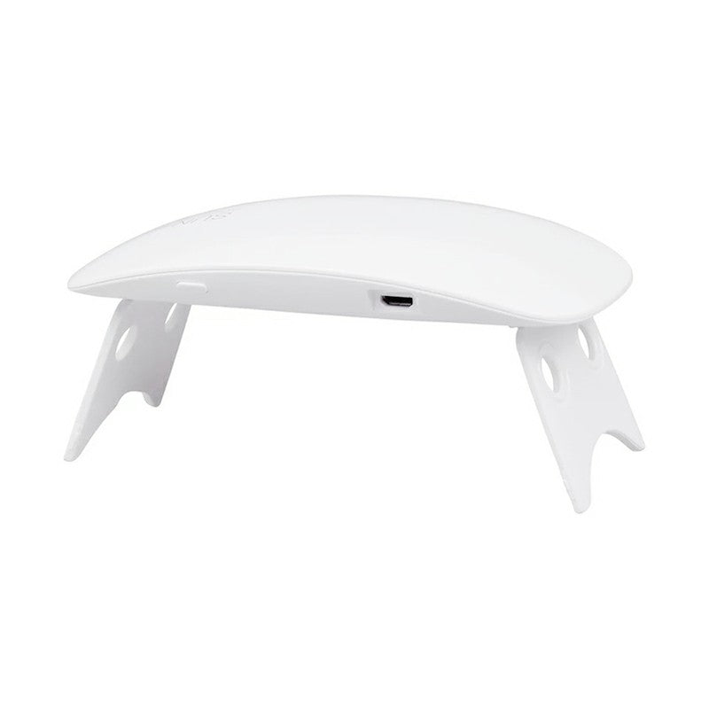 6W Portable Mini USB UV LED 45s/60s Timer Nail Lamp Dryer Nail Lamp Machine - White 🇬🇧