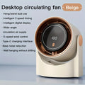 100 speed adjustable high speed turbine fan digital display rechargeable USB Fan - wall mountable 🇨🇳
