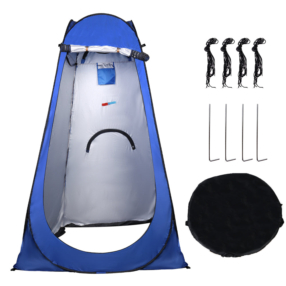 Toilet Shower Tent Pop-up Changing Tent with Tent Bag for Outdoor Travel Camping - Green 🇬🇧