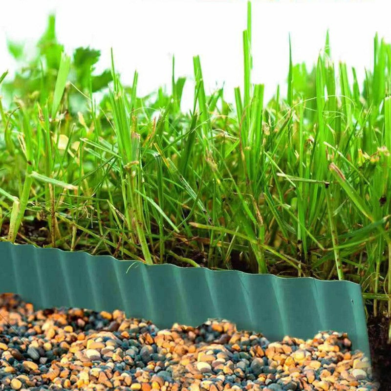 Lawn Garden Border Edging Flexible PVC Landscape Edging for DIY Flower Bed Fencing - 10cm x 9m 🇬🇧