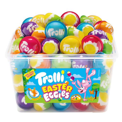 Trolli Easter Eggies Tubs 60 pcs 🇬🇧