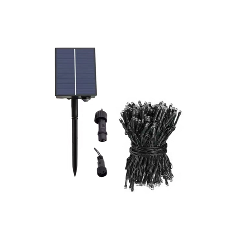 50m 500LED Solar Fairy Lights With Stake Solar Panel Multicolor Garden String Lights Waterproof  🇬🇧