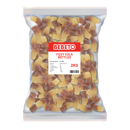 Bebeto Fizzy Cola Bottles 2Kg 🇬🇧