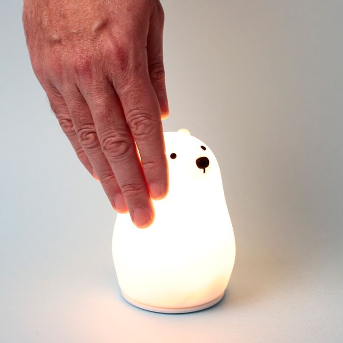 Adoramals Polar Bear Colour Change LED Night Light Sleep Lamp 🇬🇧