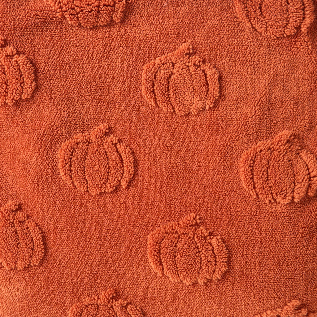 Tufted Pumpkin Fleece Throw - Rust 🇬🇧