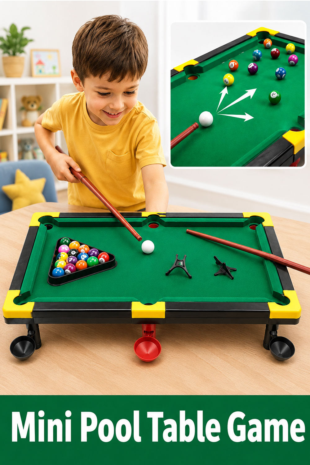 Tabletop Pool Game Set for Kids 🇬🇧