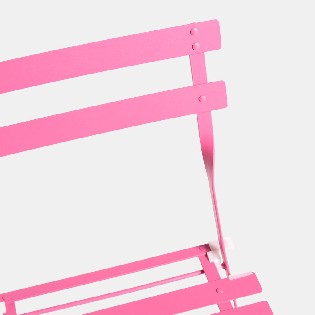 Metal Bistro Set, 3 Piece - Hot Pink 🇬🇧