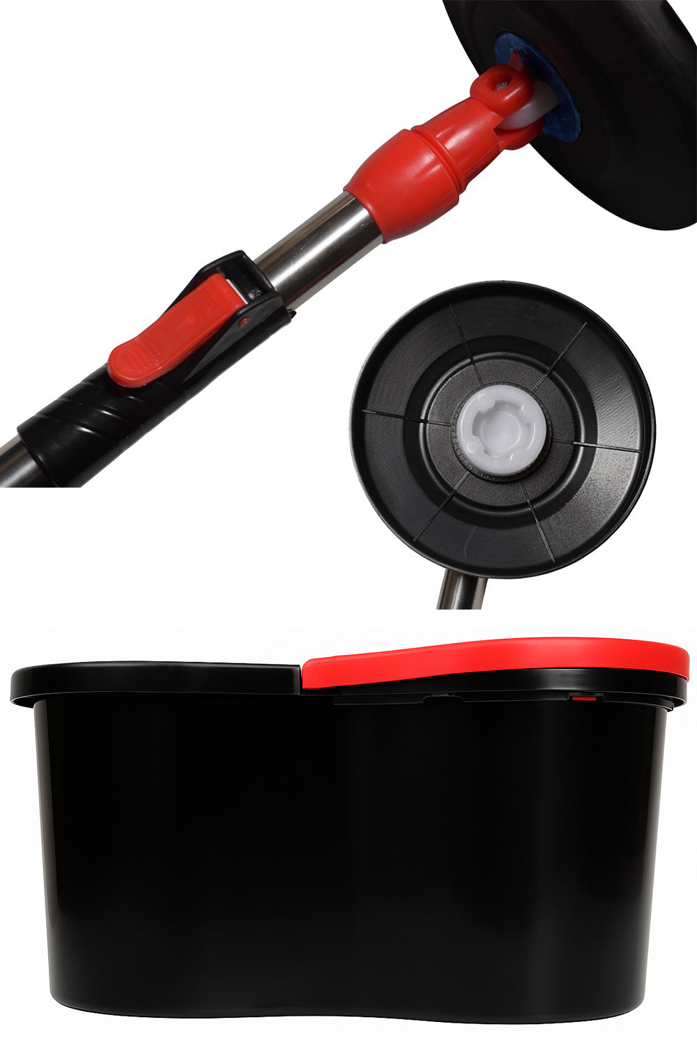 360° Magic Spin Mop & Bucket Set – Easy Floor Cleaning System with Stainless Steel Wringer & Microfiber Mop Head 🇬🇧