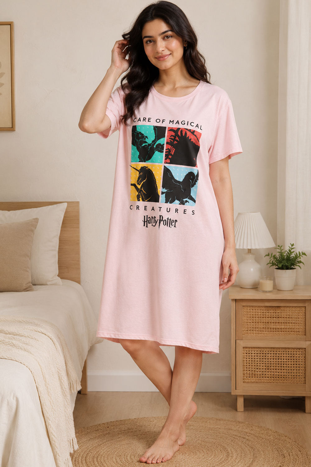 Women’s Cotton Cartoon Nightshirt 🇬🇧
