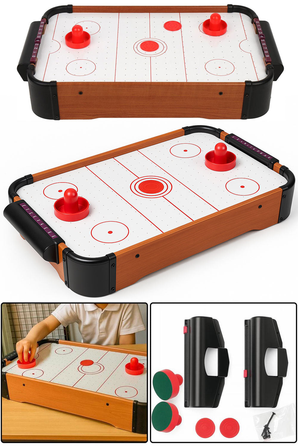 Kids Tabletop Air Hockey Game – Mini Indoor Sports Toy 🇬🇧