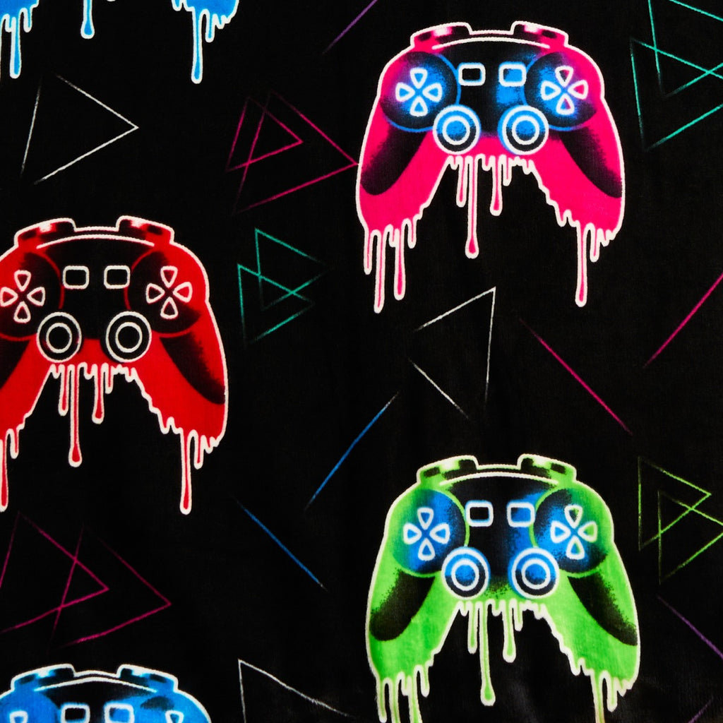 Gaming Glow In The Dark Duvet Set - Black 🇬🇧