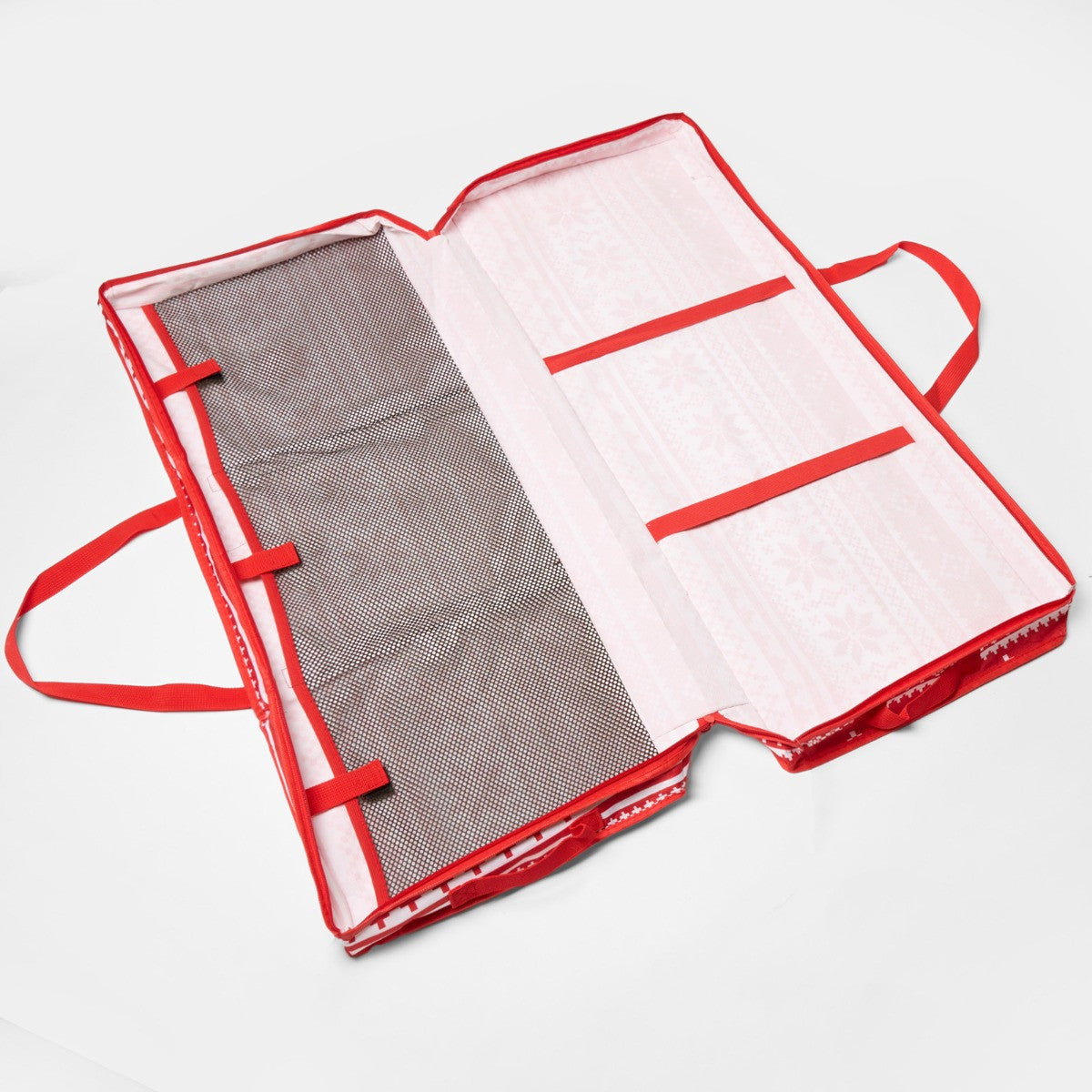 Christmas Nordic Print Wrap Storage Bag - Red 🇬🇧