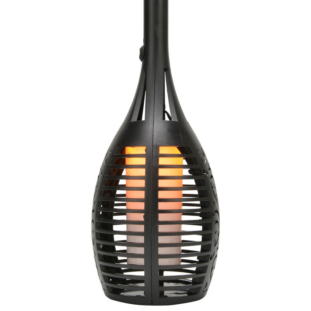2x Solar Flame Garden Lights - Waterproof LED Torches for Outdoor Use 🇬🇧