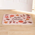Washable Cosy Autumn Printed Mat - Natural 🇬🇧