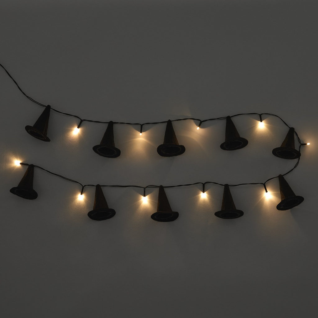 10 Pack Witch's Hat String Lights - Black 🇬🇧