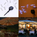 Waterproof Battery Powered Garden Parasol Umbrella Chain 104 Led Lights 8 Strings Fairy Lights - Cool Light 🇬🇧