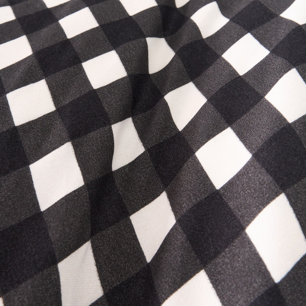 Gingham Frill Duvet Cover Set - Monochrome 🇬🇧