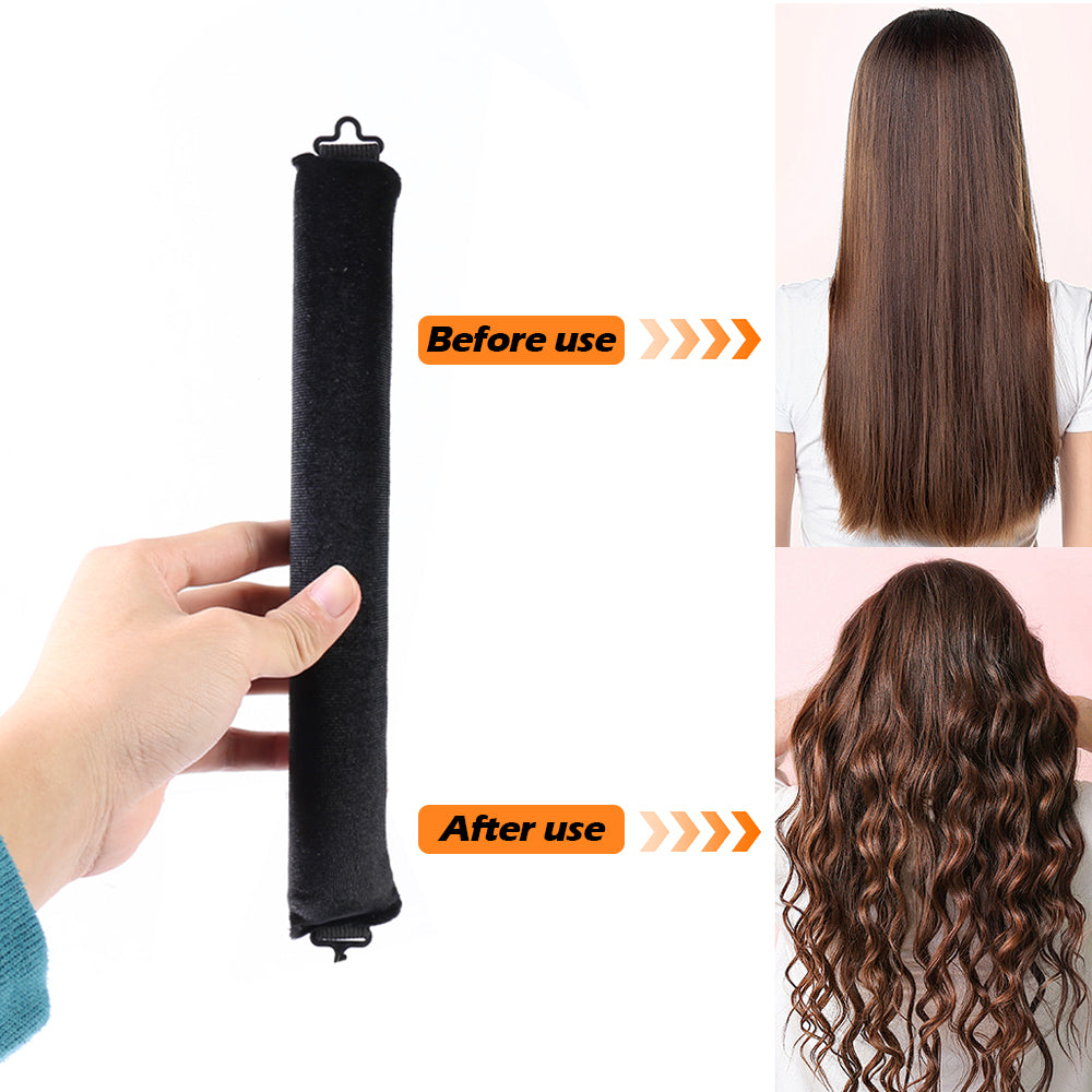 5pcs Overnight Heatless Hair Curler Blowout Rods Heatless Curls Flexi Rods with Silk Scarf for All Hair Types 🇬🇧