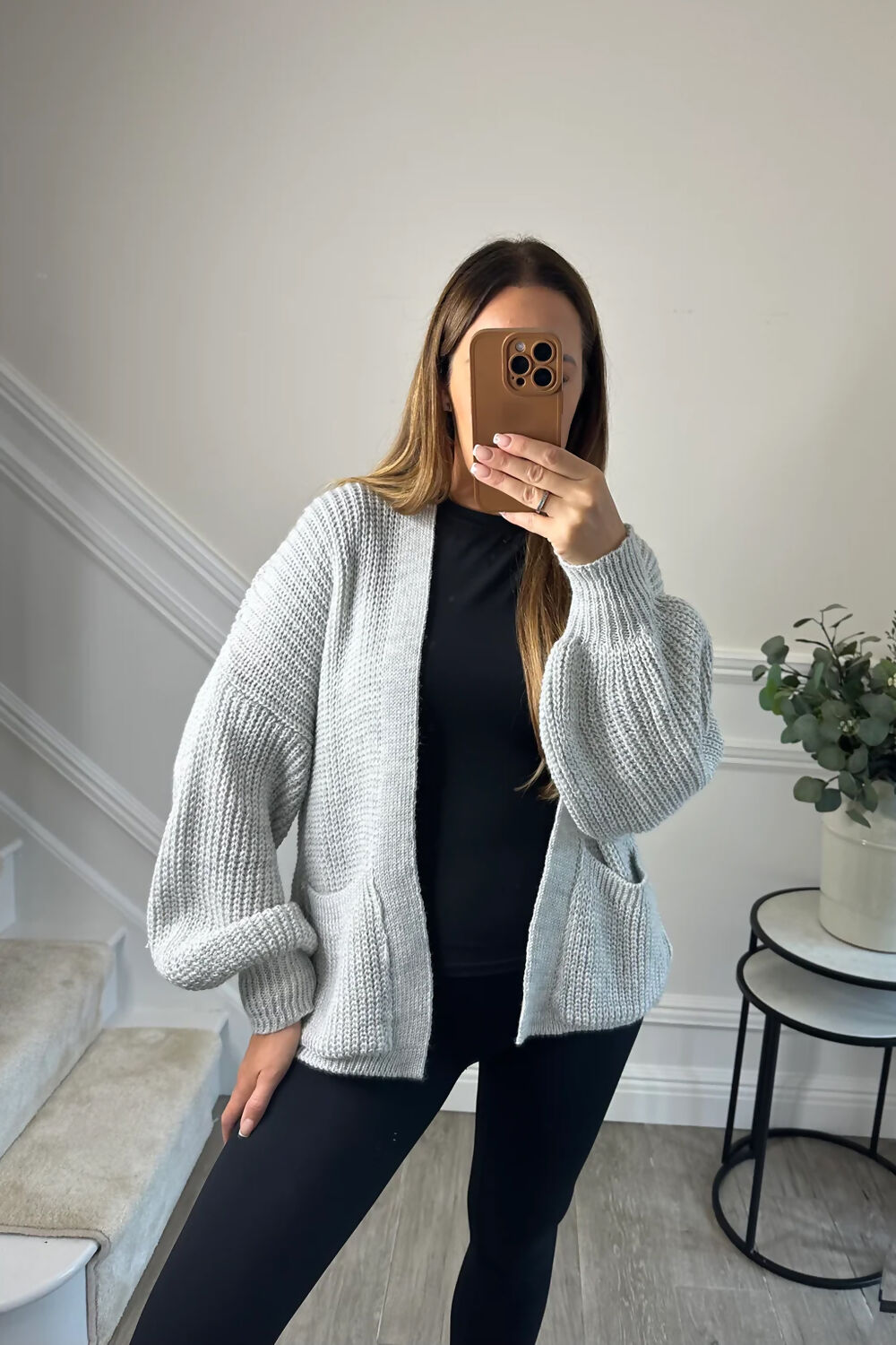 SHORT BALLOON SLEEVE CARDIGAN 🇬🇧