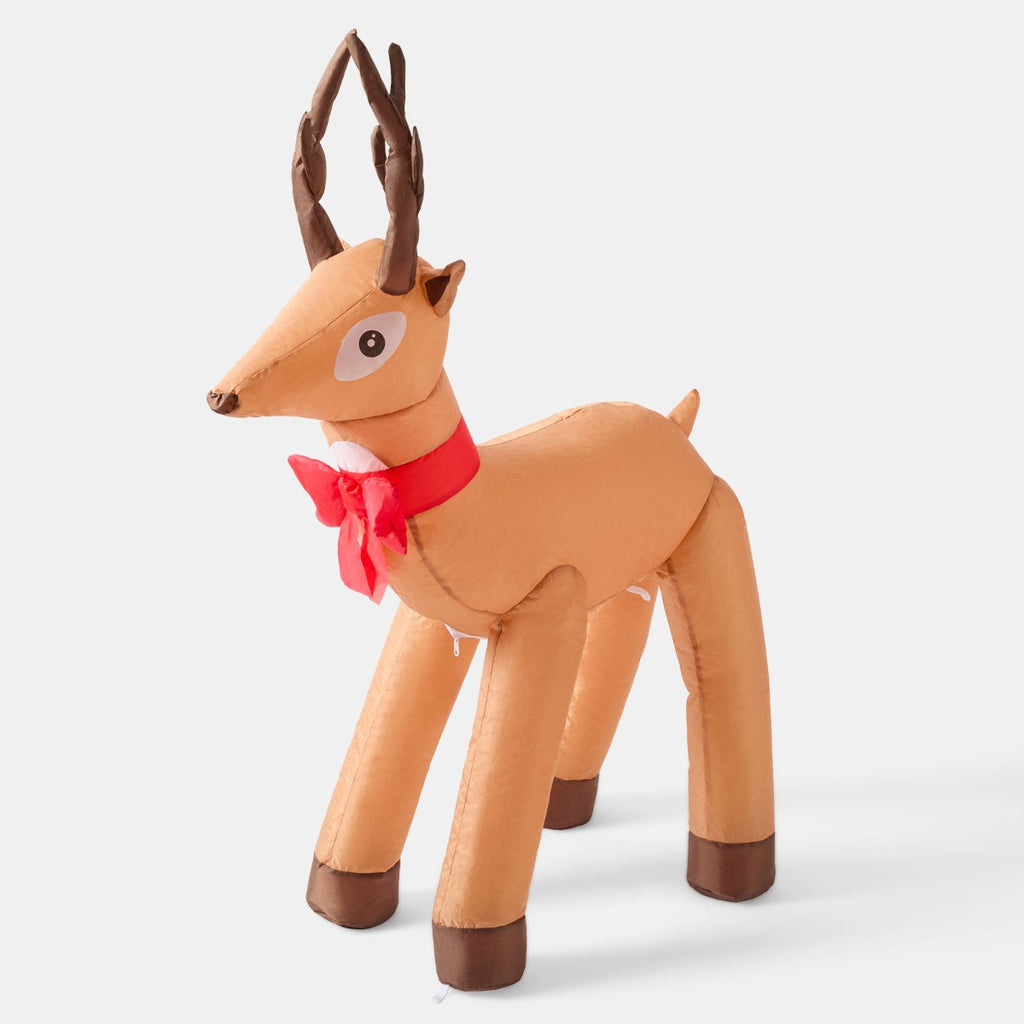 Indoor/Outdoor Inflatable Reindeer Decoration - Brown 🇬🇧