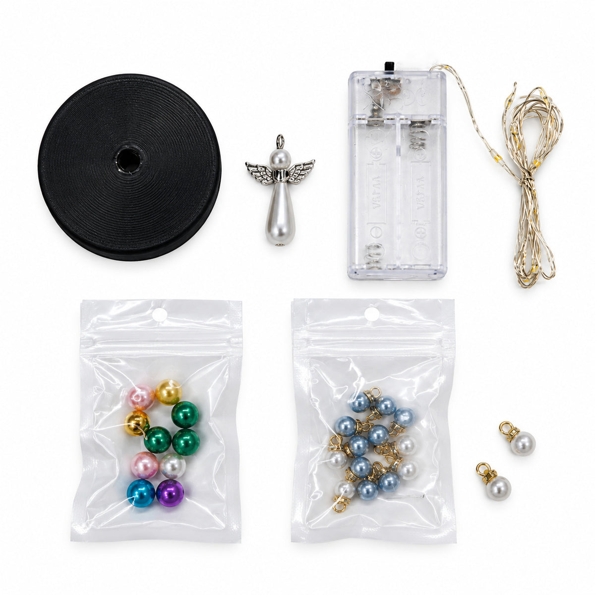 DIY Beaded Winter Magic Set Craft Kit with LED Lights, Handmade Holiday Tabletop Decor 🇬🇧