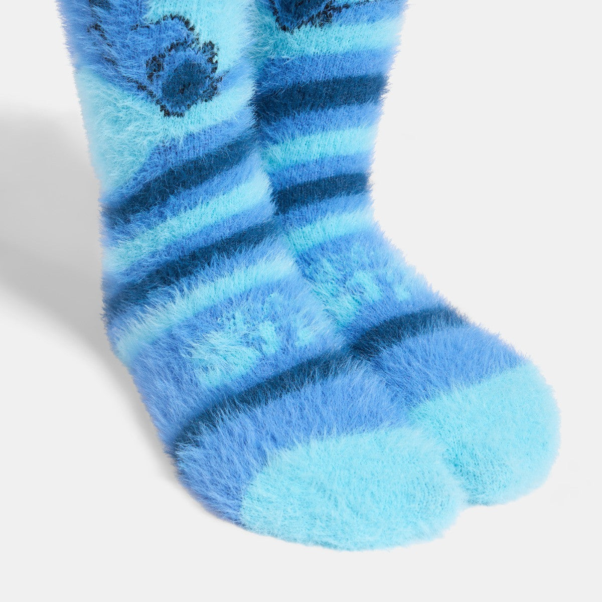 Stitch Fluffy Socks, Blue - 3 Pack 🇬🇧
